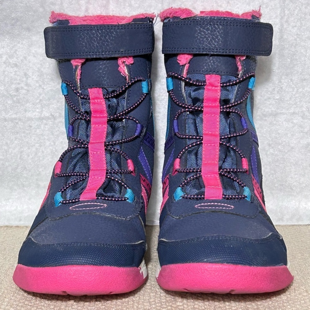 Merrell Big Kids Blue Snow Crush 2 Waterproof 200g Warm Snow Winter Boots SZ 5M - Picture 3 of 12